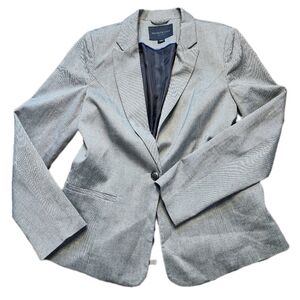 KENNETH COLE Womens Gray Blazer Size M